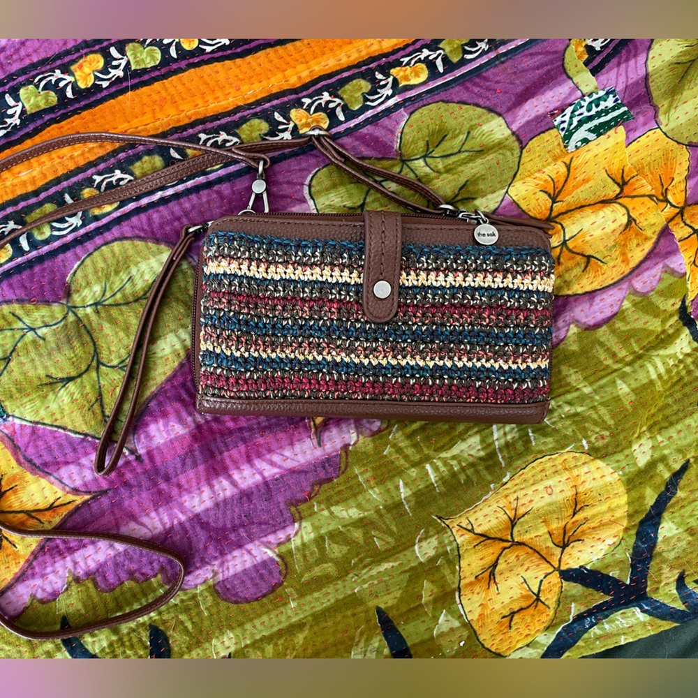 The Sak Colorful Woven Crossbody Bag